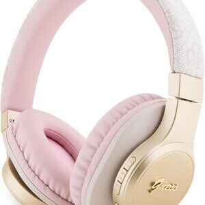 Guess PU Leather 4G Tone on Tone Script Logo Bluetooth Headphones